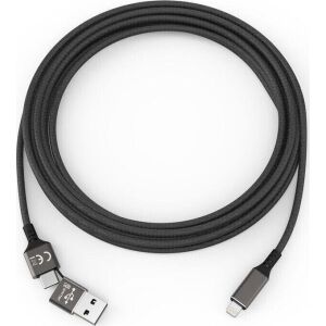 Kabel USB USB-A - Lightning 1 m Czarny (SMRTER_SPEEDY_L_BK) 144736501 - Kabel Lightning