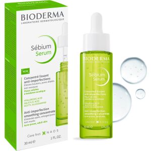 BIODERMA_Sébium wygładzające serum przeciwstarzeniowe redukujące niedoskonałości 30ml 144736558 - Serum do twarzy
