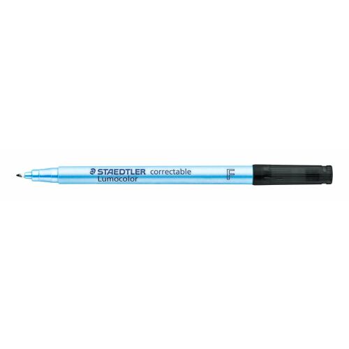 STAEDTLER Folienstift Lumocolor correct F fekete 10 darab