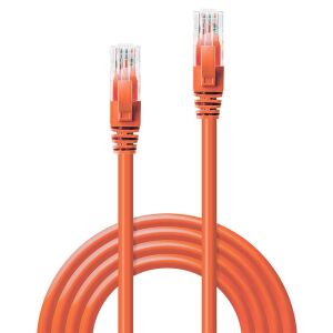 LINDY Patchcord Cat6 U/UTP, dł. 3.00m, pomarańczowy 144737693 - Kabel UTP