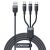 Cablu 3-în-1 Joyroom Multi-Use Seria S-1T3018A18 Lightning USB-C micro USB 30 cm - negru 144738258