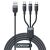 Cablu 3-în-1 Joyroom Multi-Use Seria S-1T3018A18 Lightning USB-C micro USB 30 cm - negru 144738258