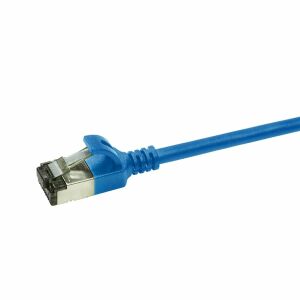 LogiLink SlimLine - kabel krosowy - 50 cm - niebieski, RAL 5015 144738595 - Kabel