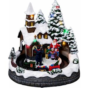 Fééric Lights and Christmas Szopka bożonarodzeniowa Kościółek, z oświetleniem LED 144739008 - Dekoracja sezonowa