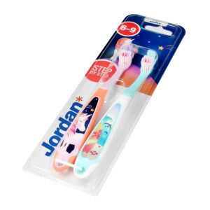 Jordan  JORDAN_Step By Step szczoteczka do zębów dla dzieci 6-9 lat Miękka Elastyczna 144739347 - Szczoteczka do zębów
