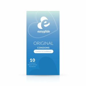 EasyGlide Natural - Anatómiai óvszer, 10 darab, átlátszó
