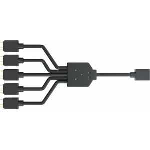 Cooler Master Addressable RGB Splitterkabel, 1 zu 5 - schwarz 144740182 - Zubehör für das PC-Kühlsystem