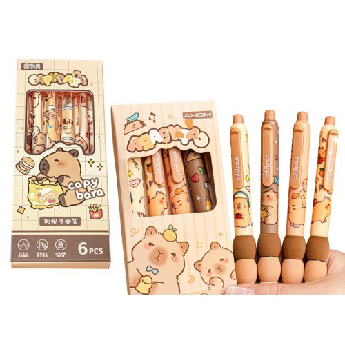 Kapibara Tollkészlet 6 Darab Kék Tintával