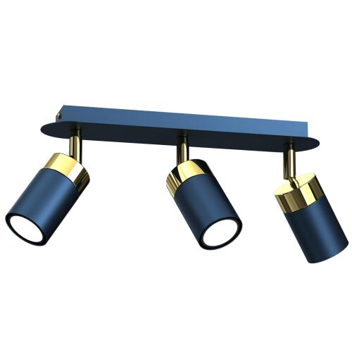 Deckenleuchte JOKER MARINEBLAU/GOLD 3xGU10 144745099