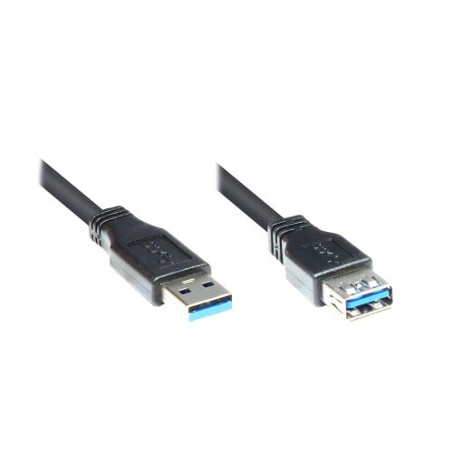 Dobre połączenia Kabel sieciowy USB 3.0 5m St. A do Bu. w schwarz 144745119