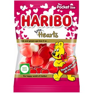 Haribo Å¼elki love hearts czerwone serduszka | 100g