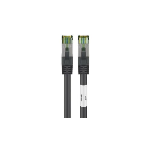 Goobay Goobay CAT 8.1 patch cable, S / FTP (PiMF), black, 1 m - LSZH halogen-free, copper AWG 24 (66721) 144748966