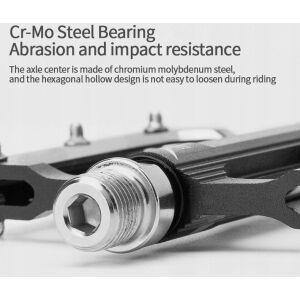 RockBros Kerékpár pedál készmt MTB csúszásmentes aluminium fekete ROCKBROS