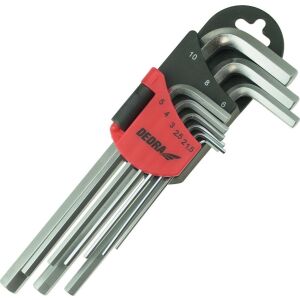 Dedra Hosszú imbuszkulcsok 1,5-10 mm 9 db-os készlet, CRV