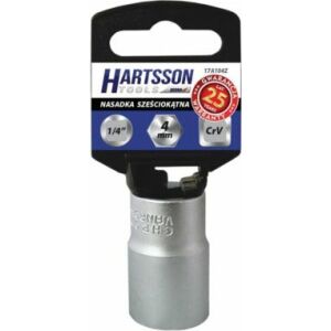 Hartsson Nasadka 6-kątna 1/4" 6mm (17A106Z) 144753226 - Klucz do wtyczek