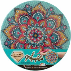 Diamentowa mozaika Diamentowe malowanie Mandala niebieska 30cm 260016N 144755223 - Toll & Ceruza