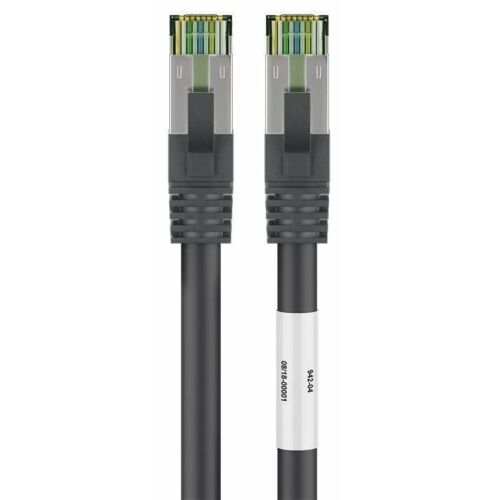 Goobay CAT 8.1 patch kábel, S/FTP (PiMF), fekete, 3 m - LSZH halogénmentes, réz AWG 24 (66723) 144756122