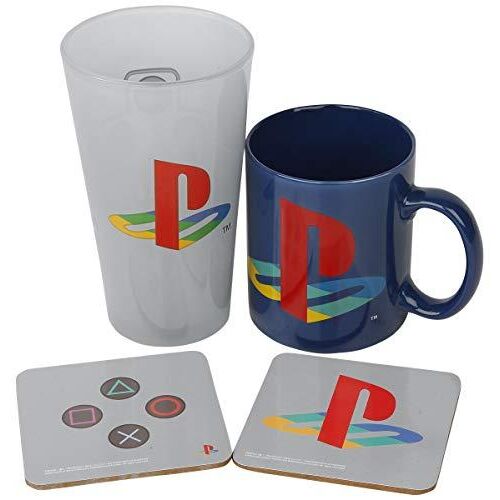 Playstation Classic ajándékkészlet: bögre, pohár, 2 x talpbetét - ABS 144757863