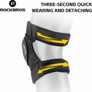 RockBros Motoros Térdvédő MTB Kerékpár Fekete ROCKBROS