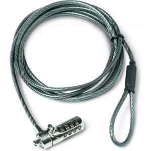 Dicota Biztonsági Kábel T-Lock, kombinációs, 3x7mm nyílás