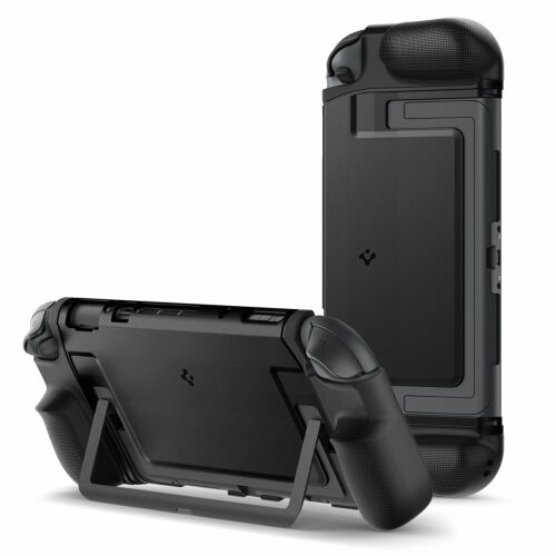Spigen Dual Grip Nintendo Switch 2 Fekete Tok Kitámasztóval - Gaming
