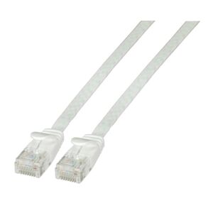 EFB RJ45 Lapos patchkábel U/UTP, Cat.6A, PVC, 5m, fehér 144760465 - Kábel