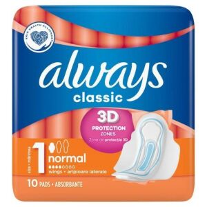 Normale Damenbinden mit Flügeln von Always Classic, 10 Stück 144760592 - Damenbinden