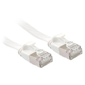 LINDY Patchkabel Cat6A U/FTP Flachband weiß 10m 144762566 - Technische Artikel & Elektronik