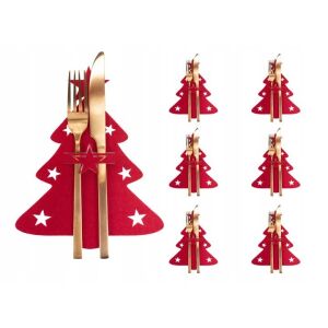 Decor de Crăciun - Cutie pentru tacâmuri - Pom de Crăciun 1op.-6pcs 144764371 - Crăciun