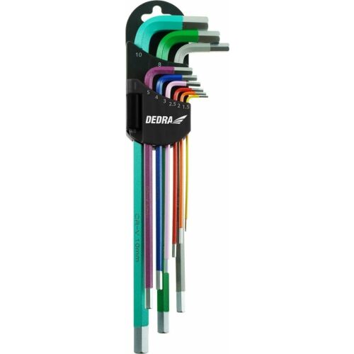 Dedra Extra hosszú mélycsavarhúzó kulcsok szett 1,5-10mm 9 db,S2 144766553