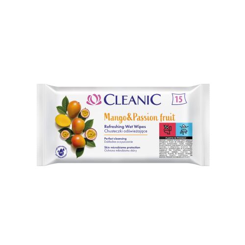 CLEANIC Frissítő kendők – Mango & Passiógyümölcs - 15 darab 144769168