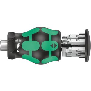 Kraftform Kompakt Stubby Magazine set de 5 biți (negru/verde, 7 piese) 144769207 - Seturi scule