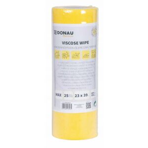 DONAU HOME törlőrongy, 70% viszkozzal, tekercs, max, 23x39cm, 25 darab, sárga 144771227 - Takarítás