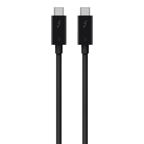 Belkin Thunderbolt 3, C-C kábel, 40Gbps, 0.8M, fekete 144771425