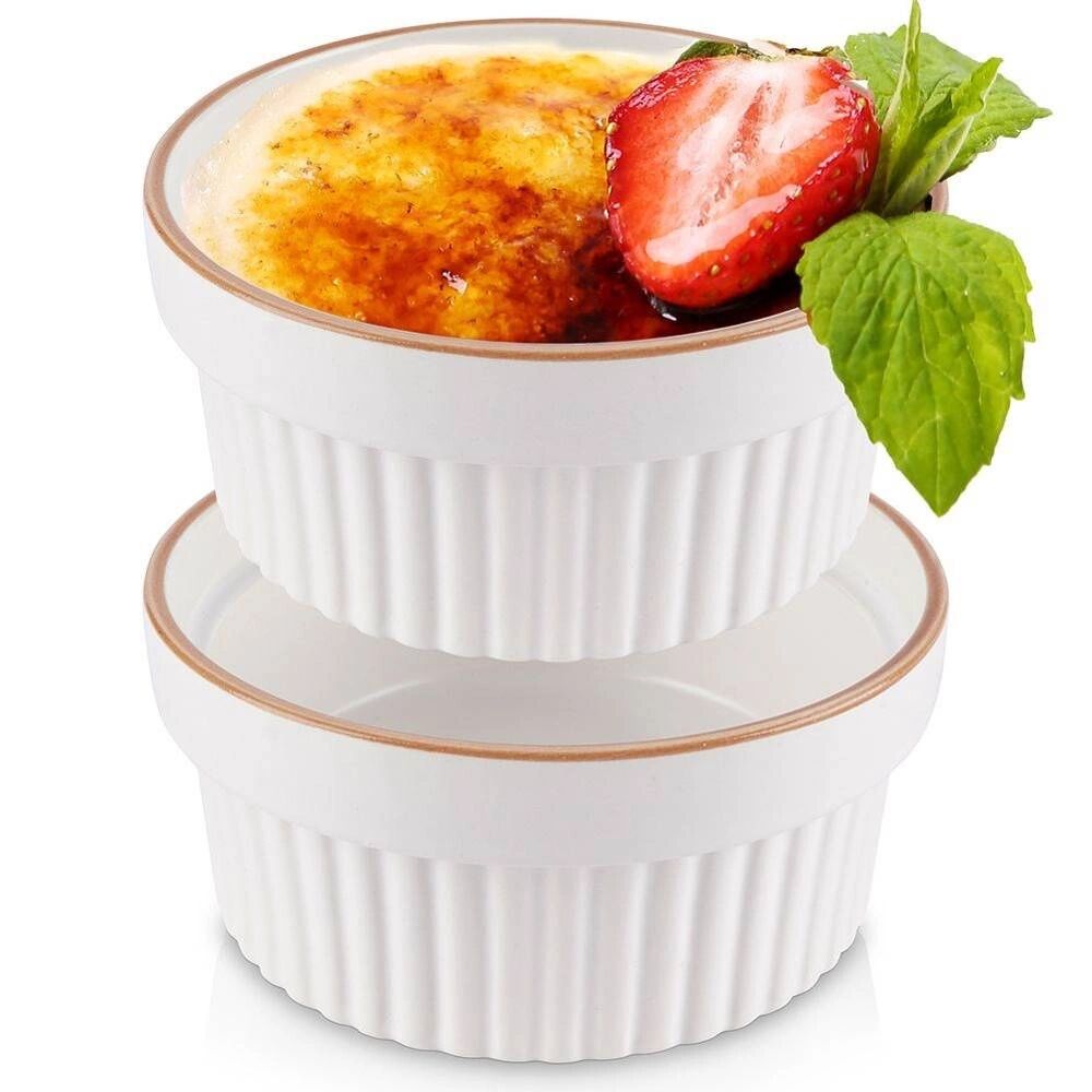 Set 2 boluri, Koopman, Portelan, 280 ml, Alb