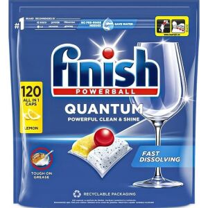 Finish mosogatógép tabletta Powerball Quantum All in 1 Citrom 120 db 144773603 - Gépi mosogatás
