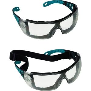 Dedra védőszemüveg + rögzítő gumi