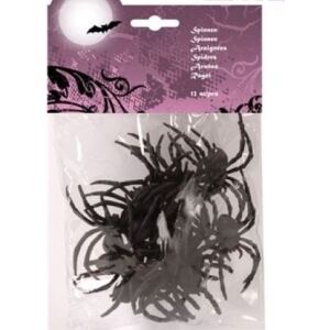 Aster Pająkok 12 db univerzális 144775449 - Halloweeni dekoráció