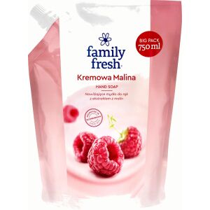 Family Fresh FAMILY FRESH_Hand Soap feuchtigkeitsspendende Handseife Creamy Raspberry Refill 750 ml 144775491 - Seife