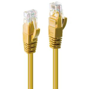Cablu de retea LINDY Cat6 U/UTP galben 20m 144776849 - Cabluri UTP