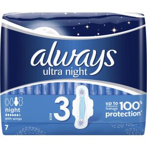 Always Ultra Night Higiéniai betét 7 db. 144778883 - Intimbetét