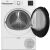 Сушилня с термопомпа Beko BM3T372E0W с отворена врата
