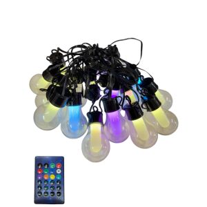 20 LED-es tündérfény, távirányítóval, többszínű