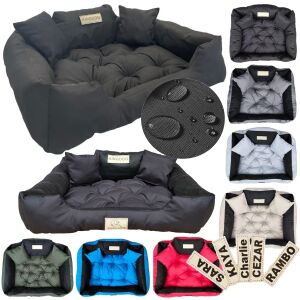 KINGDOG kutyafekhely 130x105 cm személyre szabott vízálló fekete 144780255 - Kutyafekhely