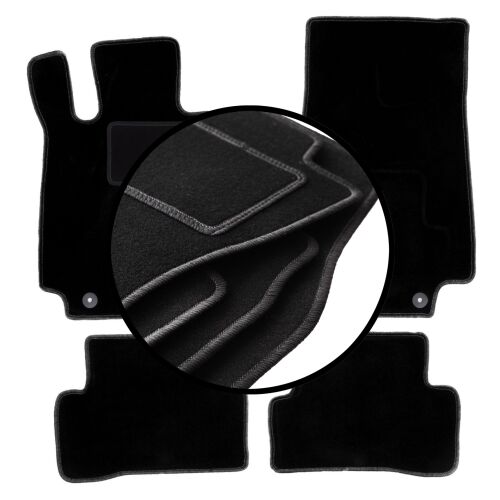 Velúr szőnyegkészlet: Mercedes C W205 lábtartóval kombi, szedán (2015-) 144782001