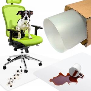 Mata ochronna podkładka pod krzesło fotel biurko mleczna 100x70cm solidna 144785460 - Irodai székalátét