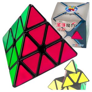 Kostka pyraminx kolorowa precyzyjna układanka łamigłówka prezent 3x3x3