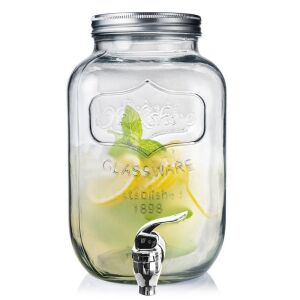 Üveg italoskancsó csappal 4 l