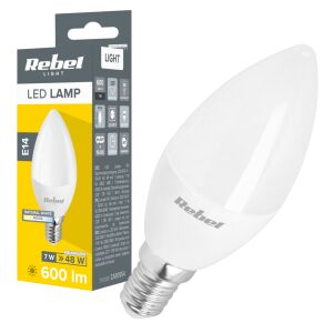 LED gyertyalámpa izzó 7W E14 4000K Rebel