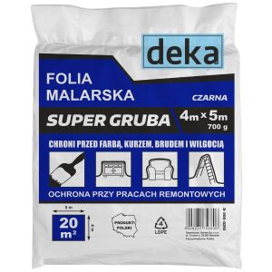 Szuper vastag fekete festőfólia 4*5M 700G - D-300-0210